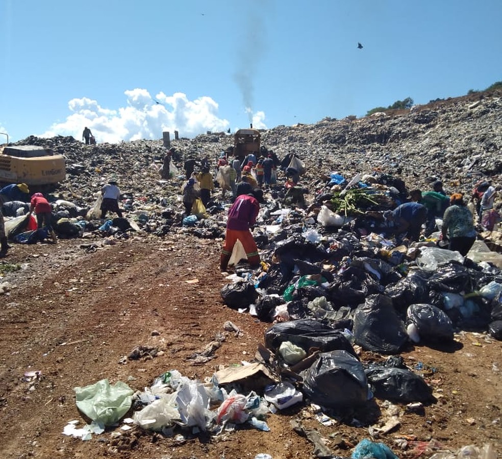 So coletadas, por dia, uma mdia de 400 a 700 toneladas de lixo, que so encaminhados ao aterro ou para cooperativas  Foto: Thiago Duarte/Arquivo pessoal