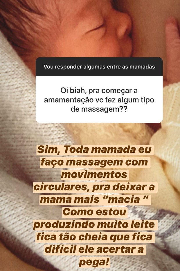 Biah Rodrigues fala sobre a fase mãe (Foto: Reprodução/Instagram)