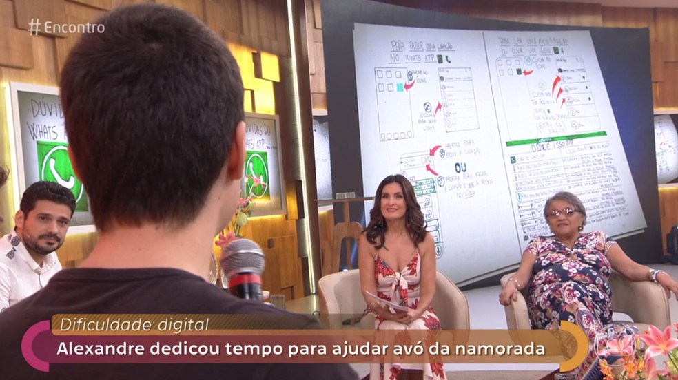 Boa ação se destacou tanto que ele foi convidado a participar do Encontro com Fátima Bernardes  — Foto: Reprodução/TV Globo