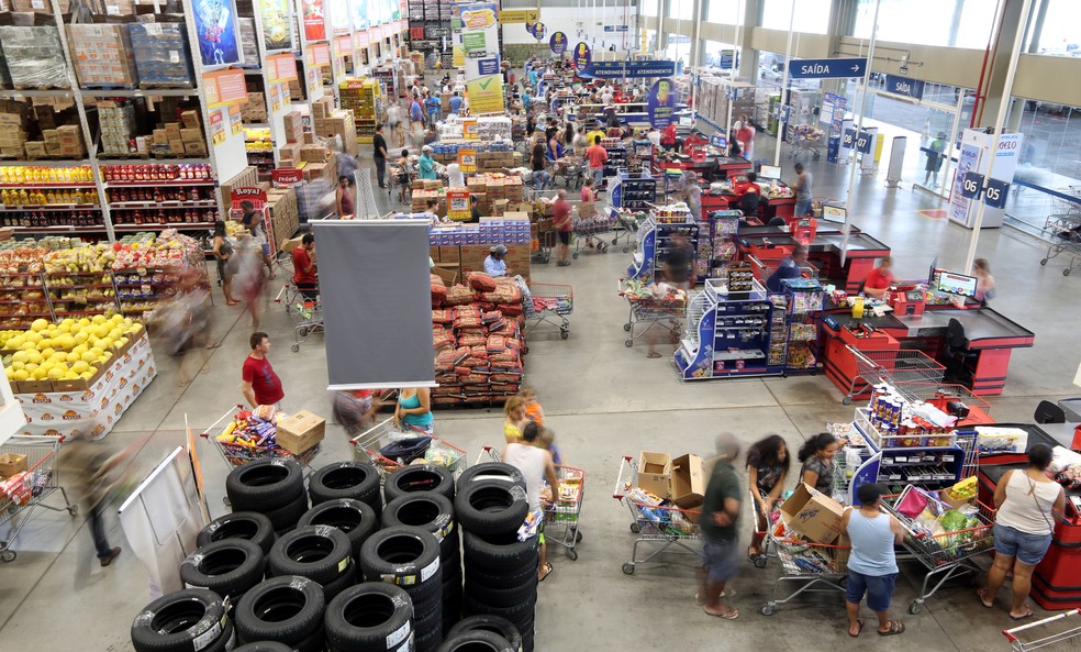 Consumo compras em supermercado em São Paulo  — Foto: Paulo Whitaker/Reuters