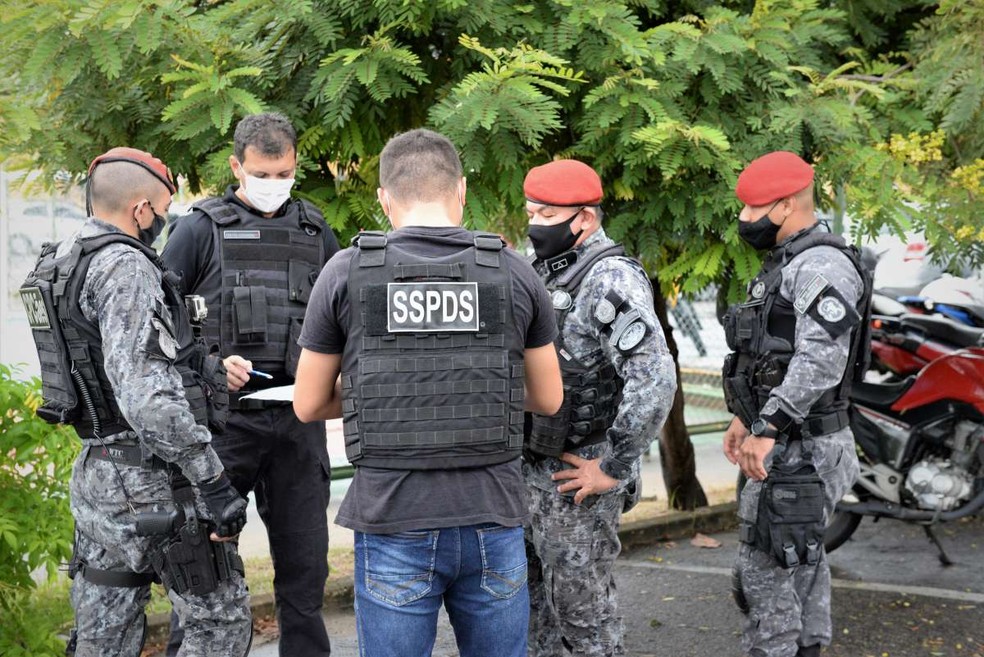 O Ceará capturou 2.936 suspeitos (entre adolescentes e adultos) em março de 2021. — Foto: SSPDS/Reprodução