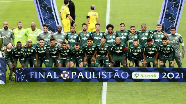 Foto do Palmeiras antes da final contra o São Paulo