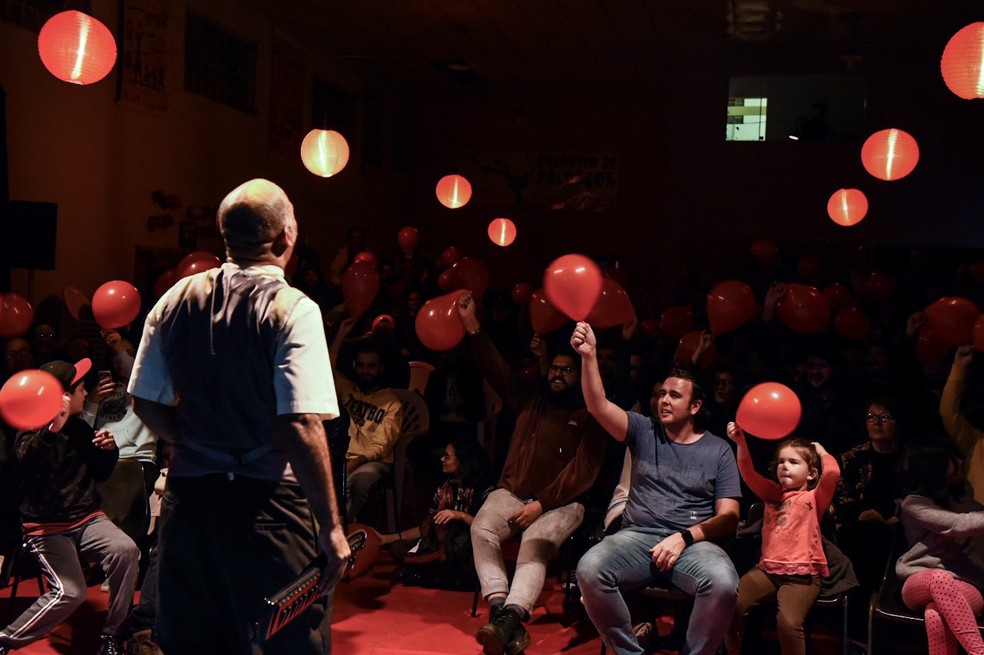 Espetáculos do Encontro de Palhaços são abertos ao público em Assis   (Foto: Diego Potes / Divulgação )
