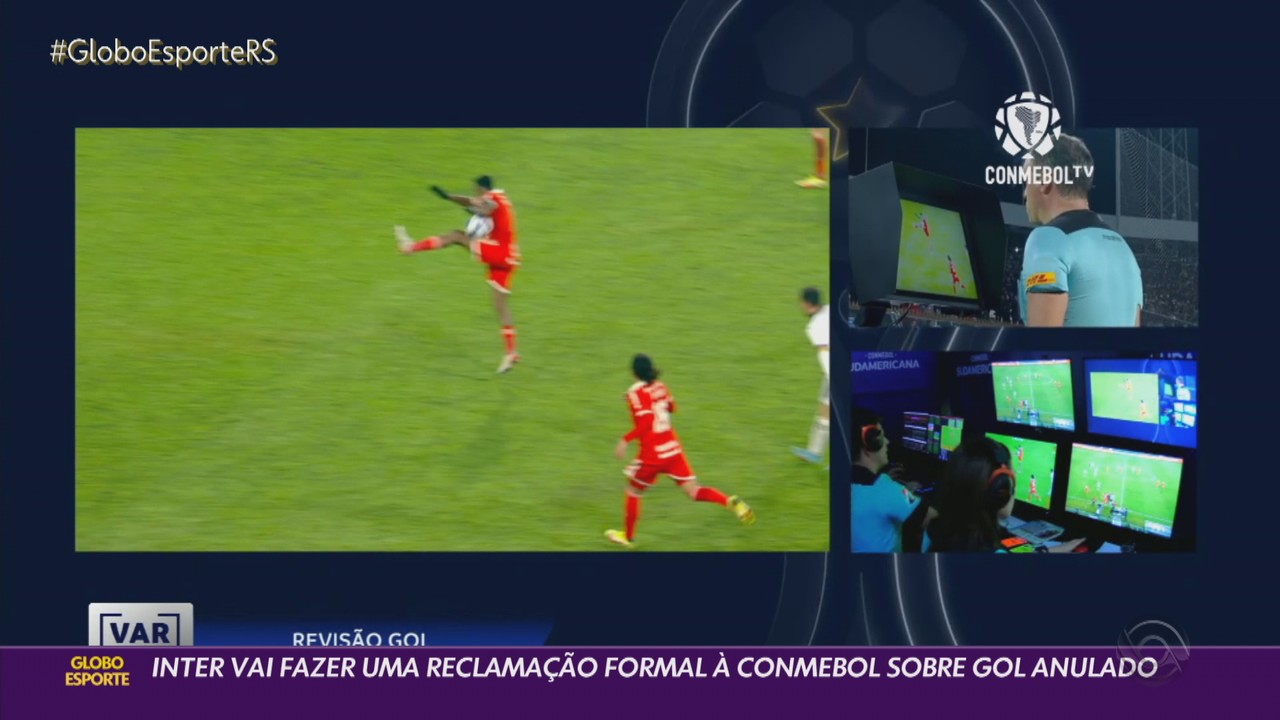 Inter entra com reclamação na Conmebol pelo gol anulado contra o Colo-Colo