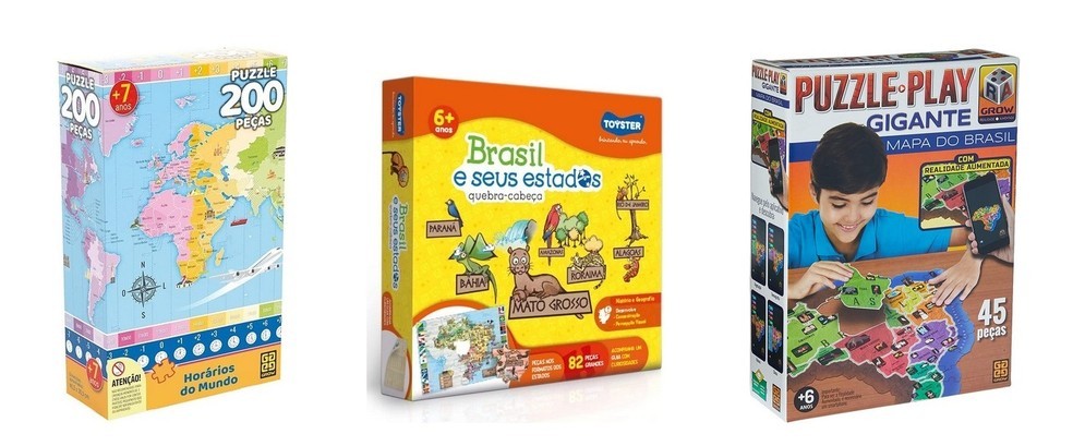 Quebra Cabeça + Livros Inglês para Crianças 1º ao 5º Anos