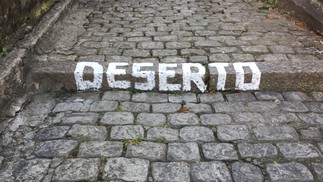 A primeira palavra escrita pelo artista nas ruas do Rio