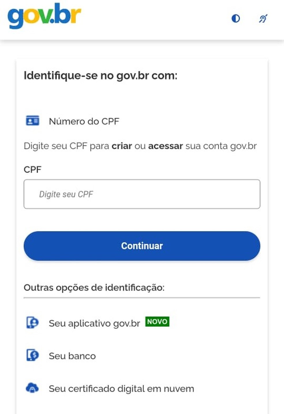 Conta gov.br dá acesso aos serviços digitais do governo  — Foto: Reprodução