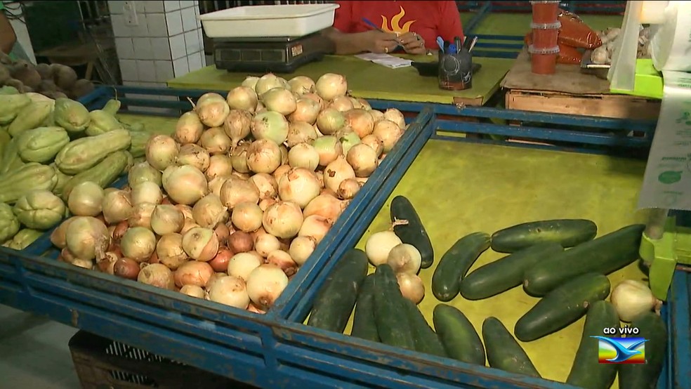 Estoque de alimentos da Ceasa em São Luís enfrenta situação crítica. (Foto: Reprodução/TV Mirante)