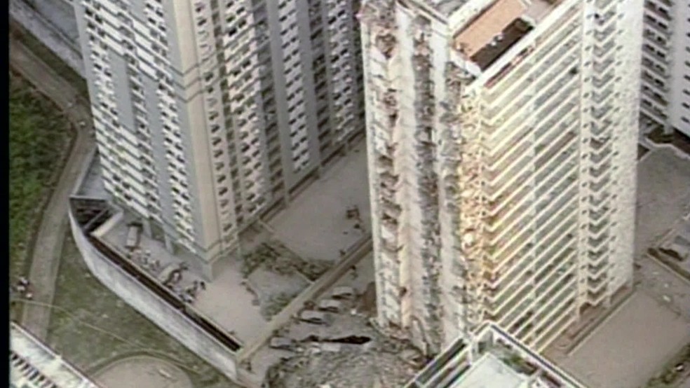 Desabamento do Palace 2 completa duas décadas. (Foto: Reprodução / Tv Globo)