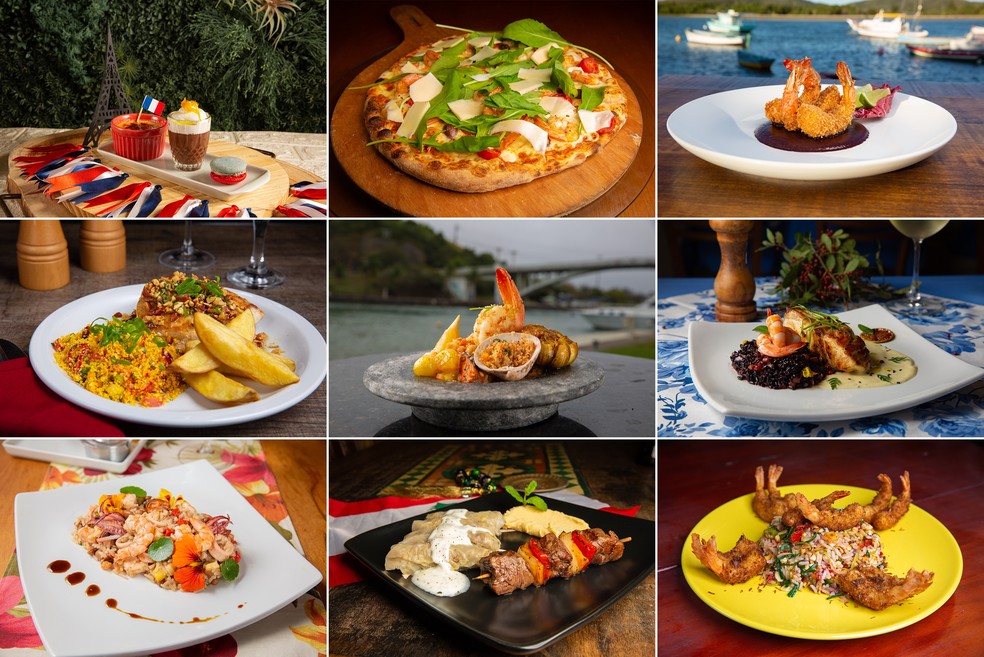 Pratos do Festival Sabores de Cabo Frio, RJ, têm preços previamente fixados — Foto: Divulgação/Festival Sabores de Cabo Frio