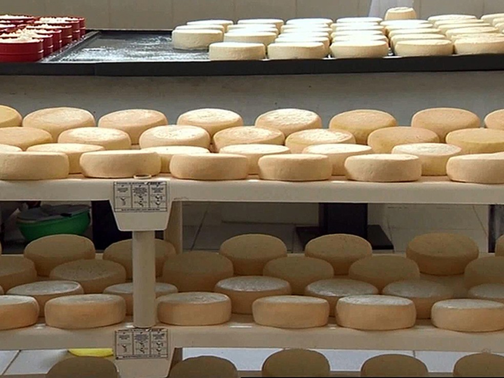 Produção de queijos atende mercado em São João Del Rei — Foto: Reprodução/TV Integração