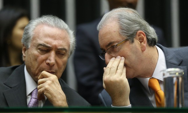 Michel Temer e Eduardo Cunha (Foto: André Coelho)