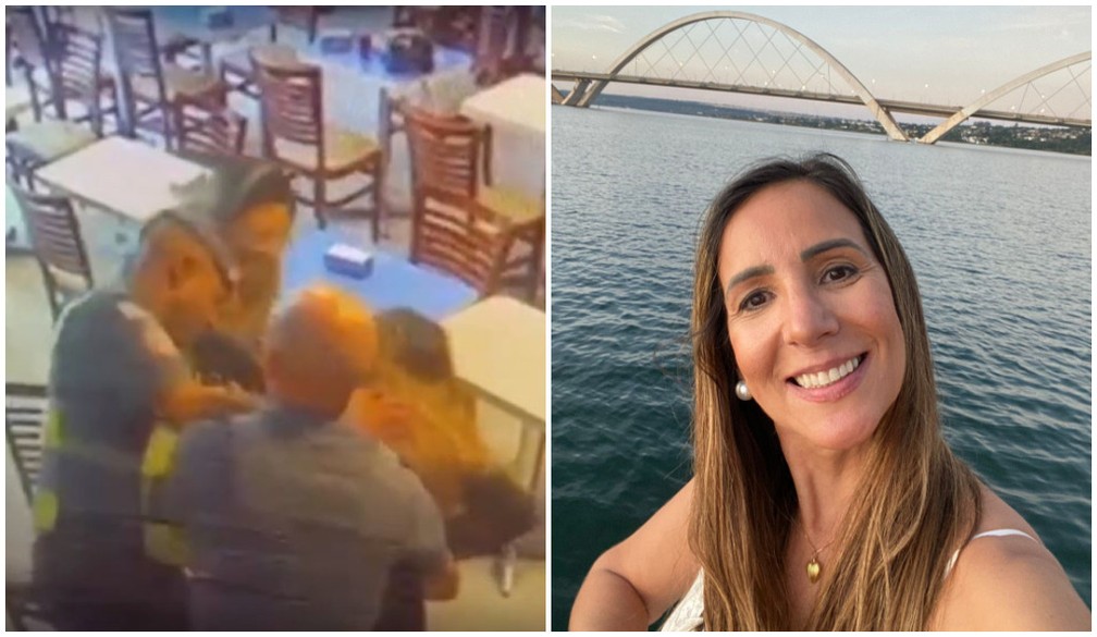 Andreia Nunes foi salva por PMs após se engasgar com pedaço de carne em SP — Foto: Arquivo Pessoal