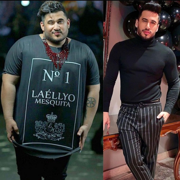 Laéllyo Mesquita️️️️️ antes e depois de perder 70 kg (Foto: Arquivo pessoal)