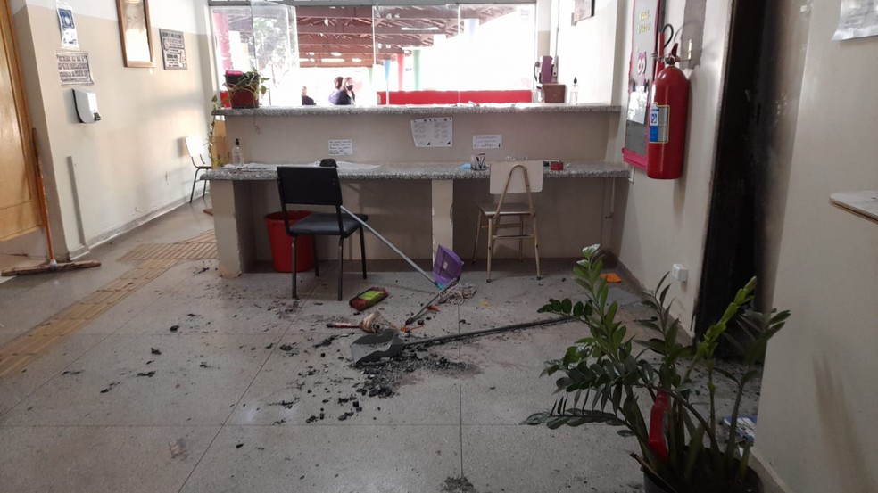 Escola Municipal Professor Ditão foi alvo de ações de vandalismo — Foto: Prefeitura de Presidente Prudente