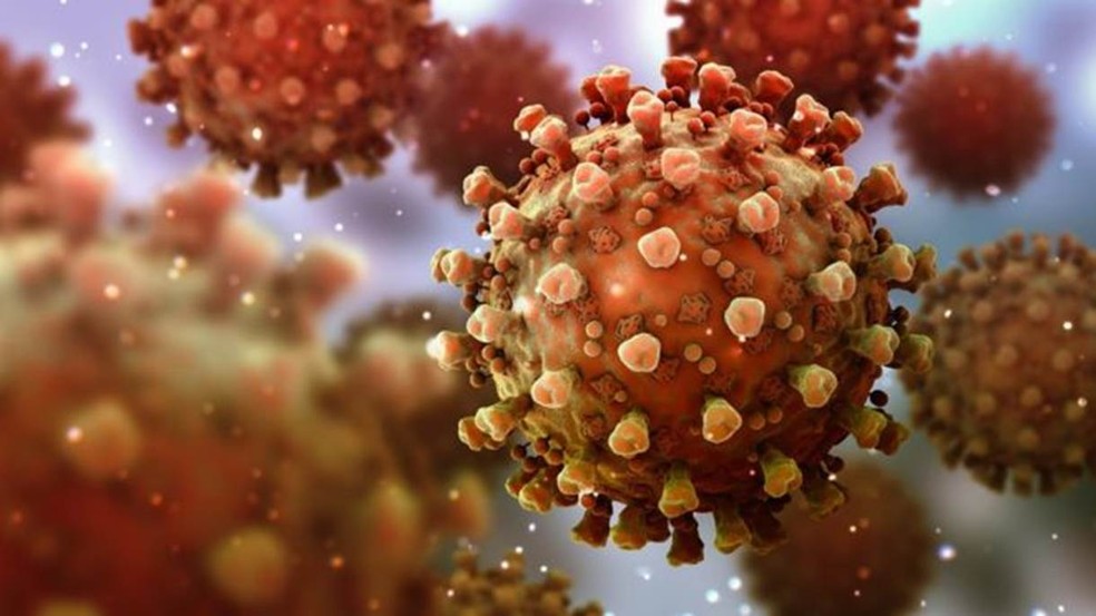 Estrutura do coronavírus — Foto: Getty Images via BBC