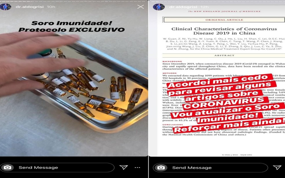 Conselho de Medicina da Bahia interdita médico que prometia 'soro potente' para evitar coronavírus — Foto: Reprodução\Redes Sociais