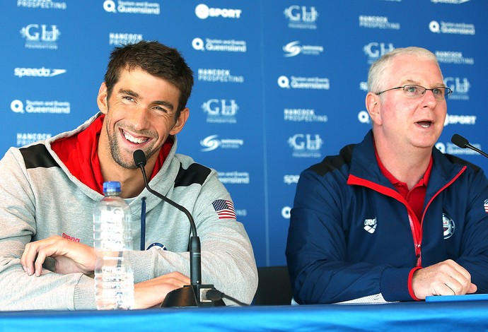 Michael Phelps e Bob Bowman, Natação (Foto: Getty Images)