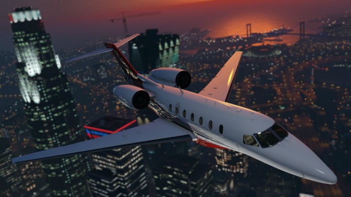 Pilote luxosas aeronaves na nova atualização de GTA 5 Online (Foto: Divulgação/Rockstar Games)