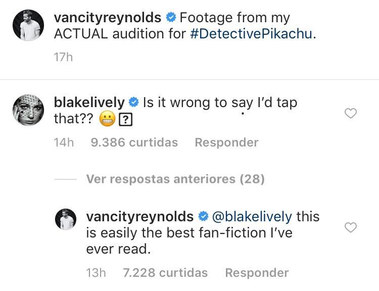 A troca de provocações públicas entre o atro Ryan Reynolds e a esposa dele, a atriz Blake Lively (Foto: Instagram)