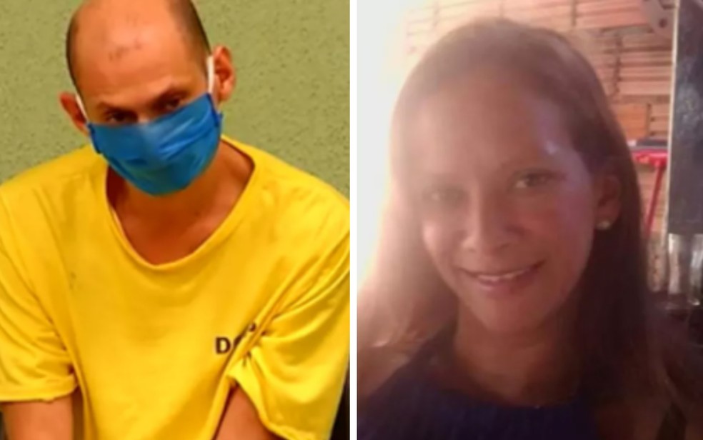 Altieres Bruno Silva é condenado a 17 anos de prisão por matar Ângela Silva Justino após jogar gasolina e atear fogo nela por ciúmes em Rio Verde, Goiás — Foto: Reprodução/TV Anhanguera