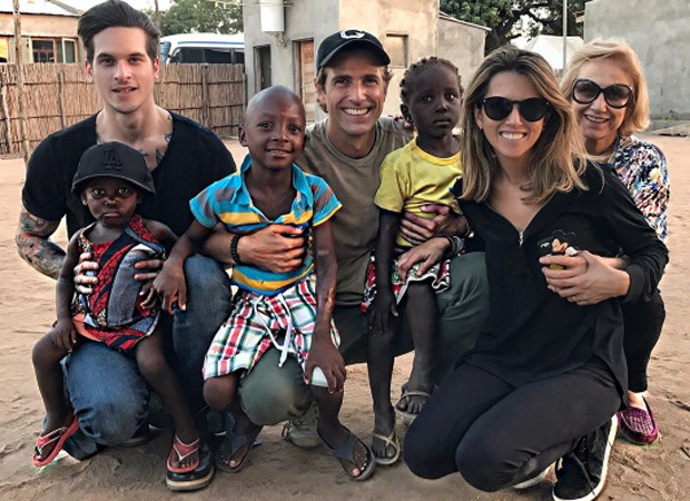 Reynaldo Gianecchini visita trabalho da ONG Fraternidade Sem Fronteiras, em Moçambique (Foto: Reprodução/Instagram)