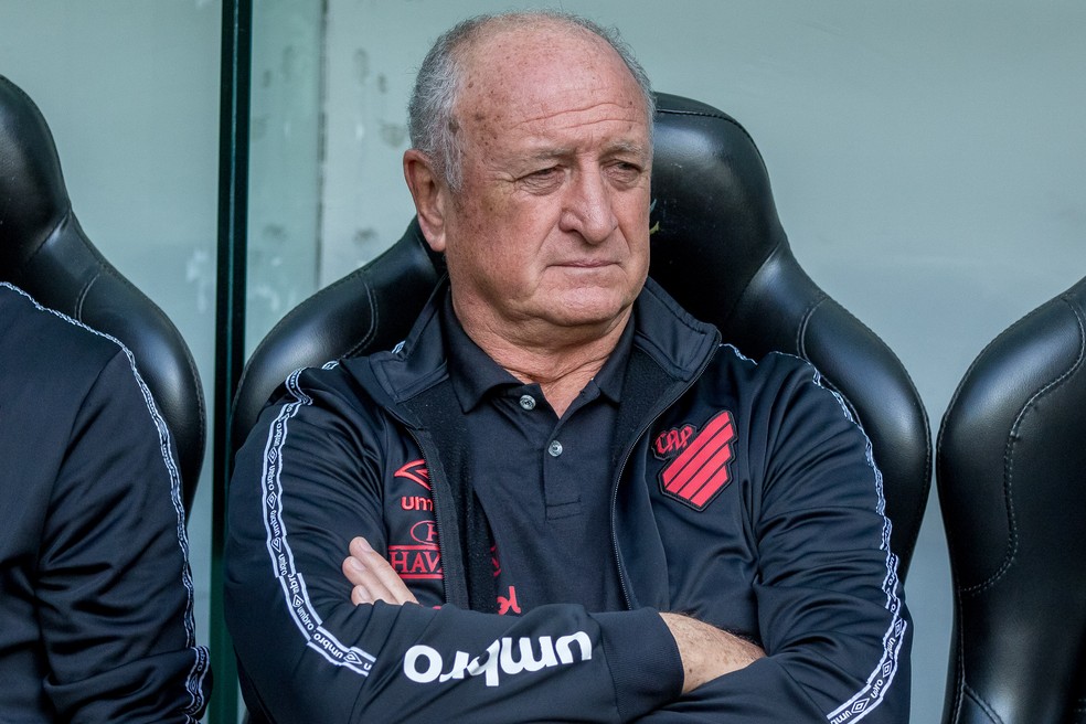 Athletico-PR x Internacional Luiz Felipe Scolari Felipão — Foto: Robson Mafra/AGIF
