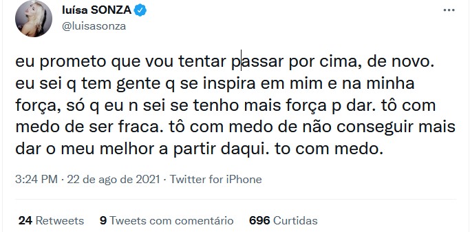 Luísa Sonza interagiu com fãs no Twitter (Foto: Reprodução/Twitter)