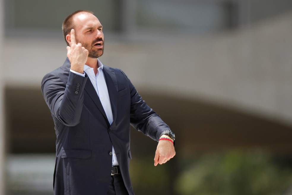 O deputado federal Eduardo Bolsonaro, filho do presidente Jair Bolsonaro - imagem de arquivo — Foto: Adriano Machado/Reuters