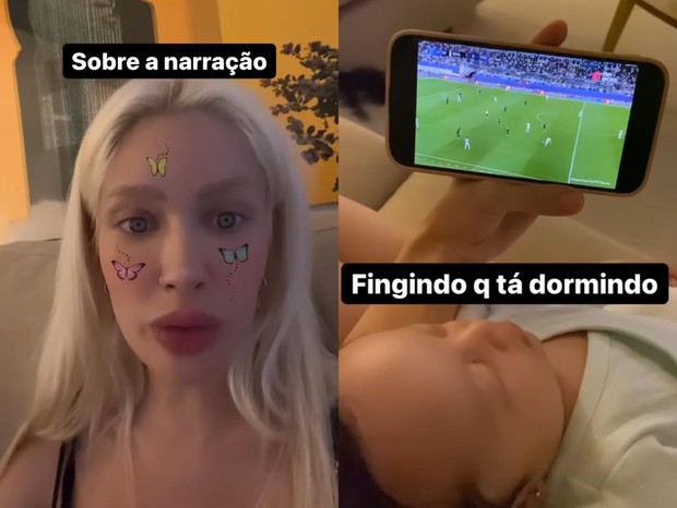 Separada de Éder Militão, Karoline Lima narra jogo do Real Madrid (Foto: Reprodução/Instagram)