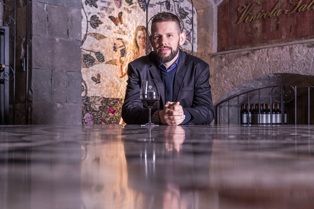 Maurício Salton: vinícola teve aumento de 40% das vendas, mesmo com redução de procura por espumantes. — Foto: Divulgação/Eduardo Benini