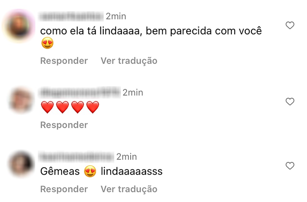 Seguidores elogiam a semelhan&ccedil;a entre Alessandra Ambr&oacute;sio e a filha, Anja &mdash; Foto: Reprodu&ccedil;&atilde;o/Instagram