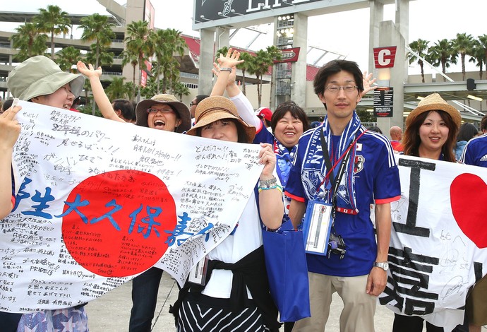 Torcida Japão amistoso contra a Costa Rica (Foto: Getty Images)