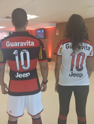 Camisa Flamengo novo patrocinador (Foto: Sofia Miranda)