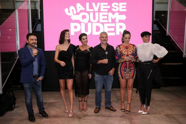Daniel Ortiz, Vitoria Strada, Flavia Alessandra, Fred Mayrink, Juliana Paiva e Deborah Secco (Foto: Roberto Filho/Brazil News)