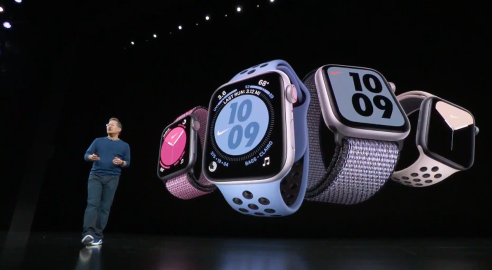 Apresentação do Apple Watch Série 5 — Foto: Reprodução/Apple