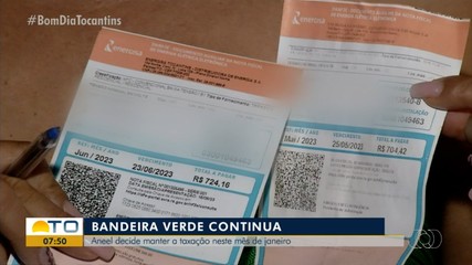 Aneel decide manter bandeira verde para as contas de luz em janeiro