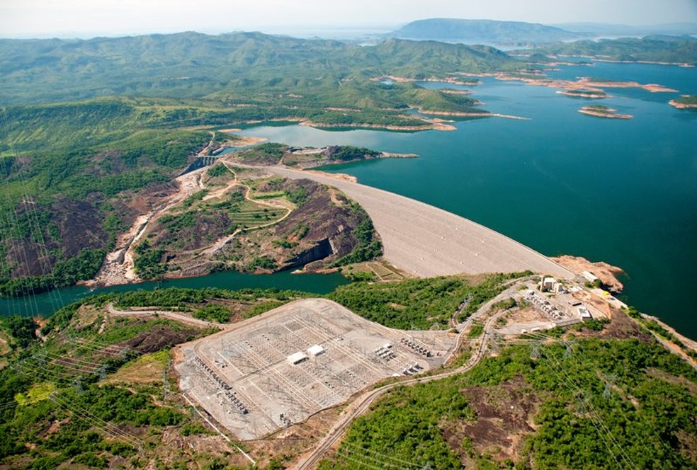 Reservatório da hidrelétrica de Serra da Mesa, em Goiás — Foto: Divulgação Furnas/AC Junior