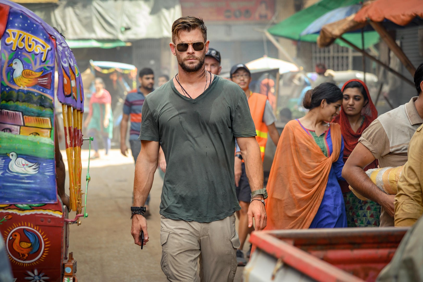 Chris Hemsworth no filme O Resgate (Foto: divulgação)