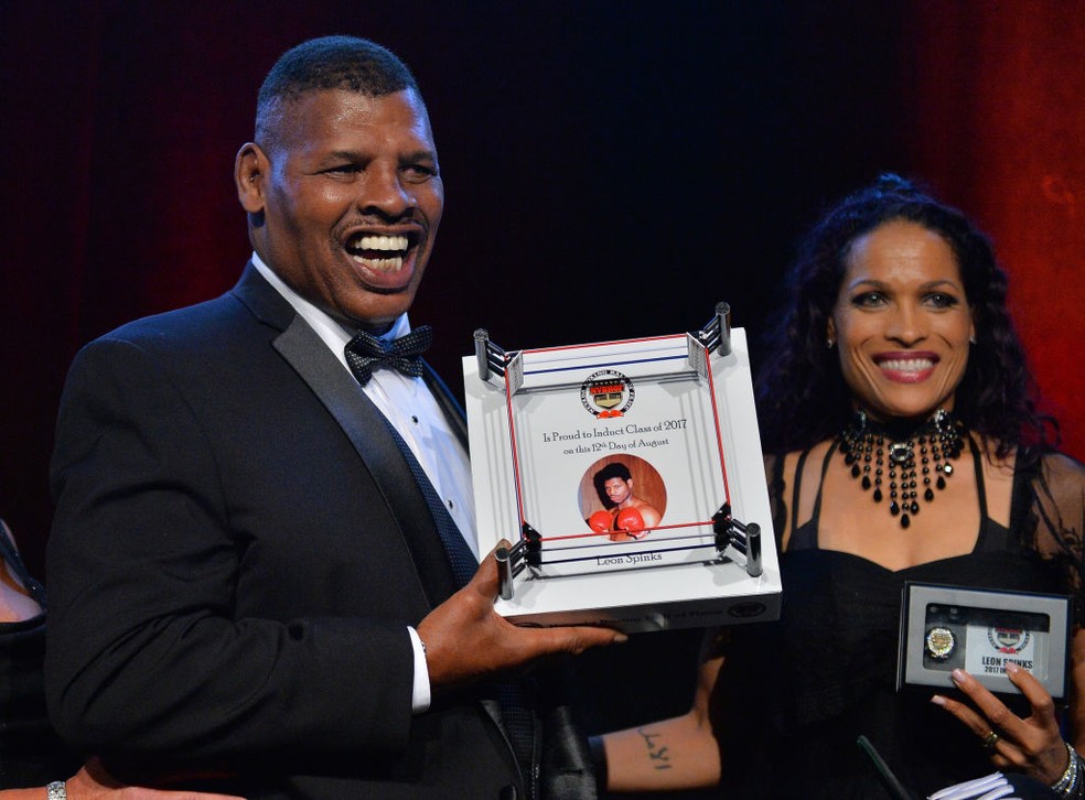 Leon Spinks entrou para o Hall da Fama em 2017 — Foto: Getty Images