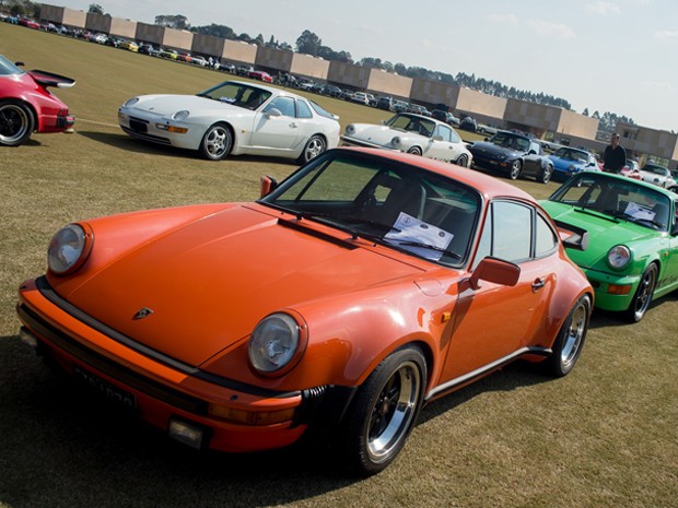Porsche dos anos 70 e 80 no encontro da marca em Porto Feliz (SP) (Foto: Flavio Moraes/G1)