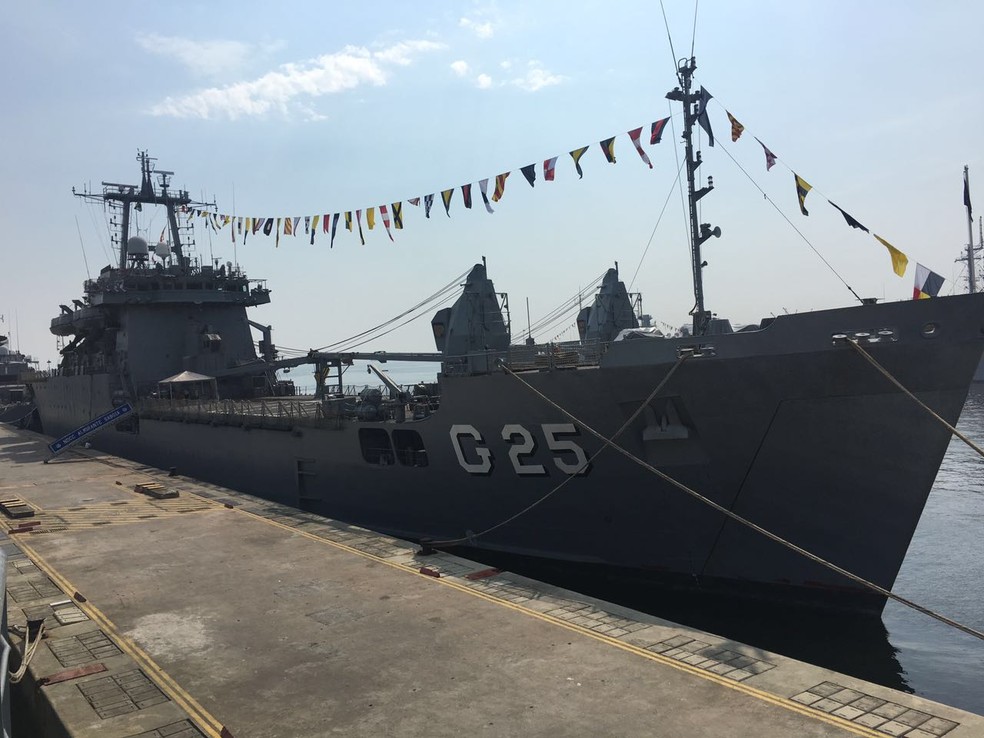 NDCC Almirante Saboia (G-25) abriu para visitação do público — Foto: Tenente Delmondes