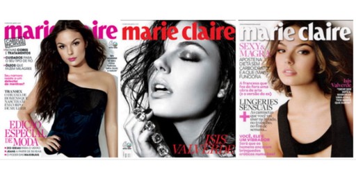 Fã-clube IsisDiv87: "Essa semana a Marie Claire faz 25 anos, aqui estão umas capa com princesa!!!"