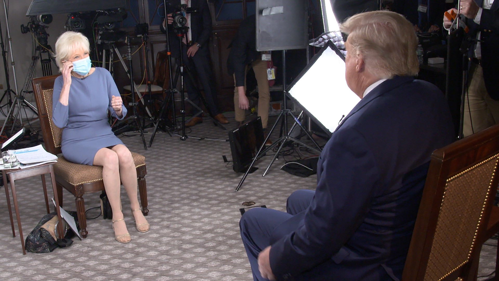 Entrevista de Donald Trump a Lesley Stahl (Foto: Getty)