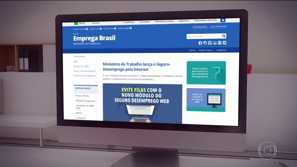 Pedidos de seguro-desemprego aumentam durante a pandemia do novo coronav&iacute;rus. &mdash; Foto: Reprodu&ccedil;&atilde;o/Bom Dia Brasil