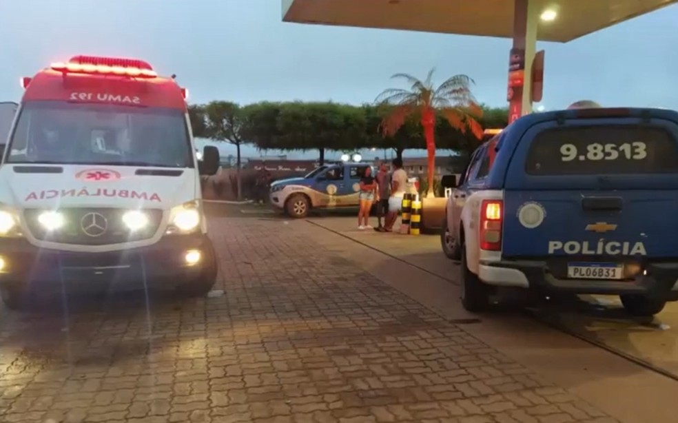 Crimes ocorreram em um posto de combustível em Luís Eduardo Magalhães — Foto: Reprodução/TV Oeste