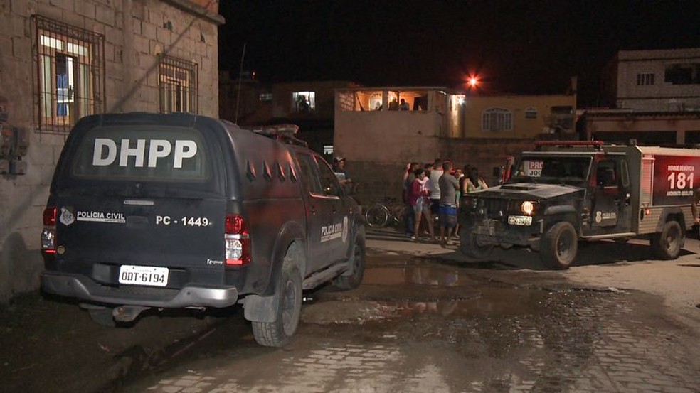 Tentativa de assalto aconteceu no bairro Nova Brasília, em Cariacaica (Foto: Reprodução/ TV Gazeta)