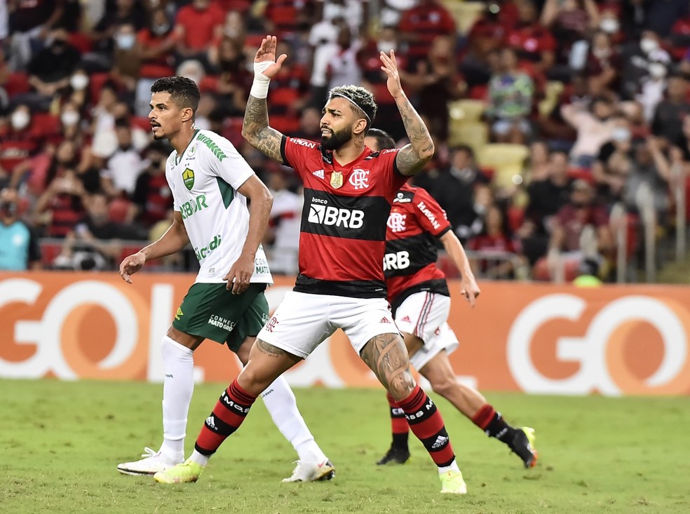 Gabigol em Flamengo x Cuiabá — Foto: André Durão