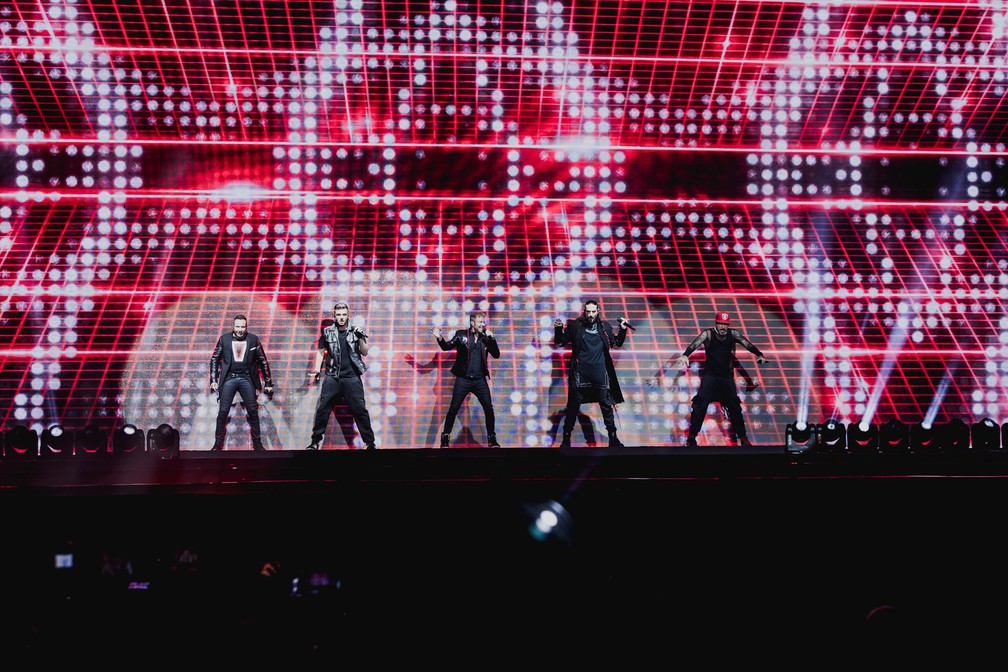 Backstreet Boys cantam em SP  Foto: Iris Alves/Divulgao