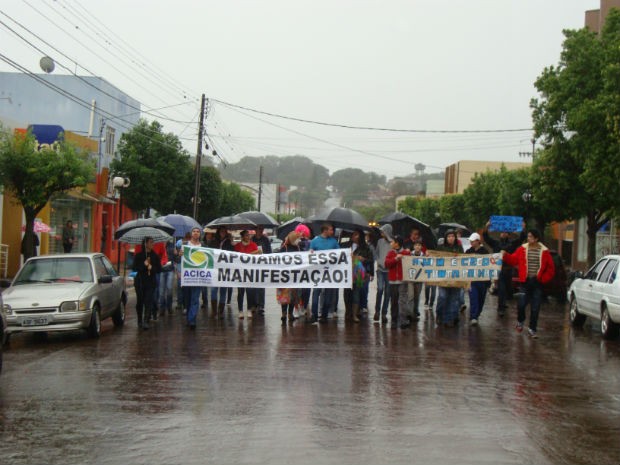 Manifestantse organizam um novo protesto para terça-feira (25) (Foto: Rafael Tieppo/Arquivo Pessoal)